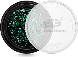 Cyrkonie do paznokci - PNB Green Mix SS2,3,6,8,10,12 Glass — Zdjęcie N1