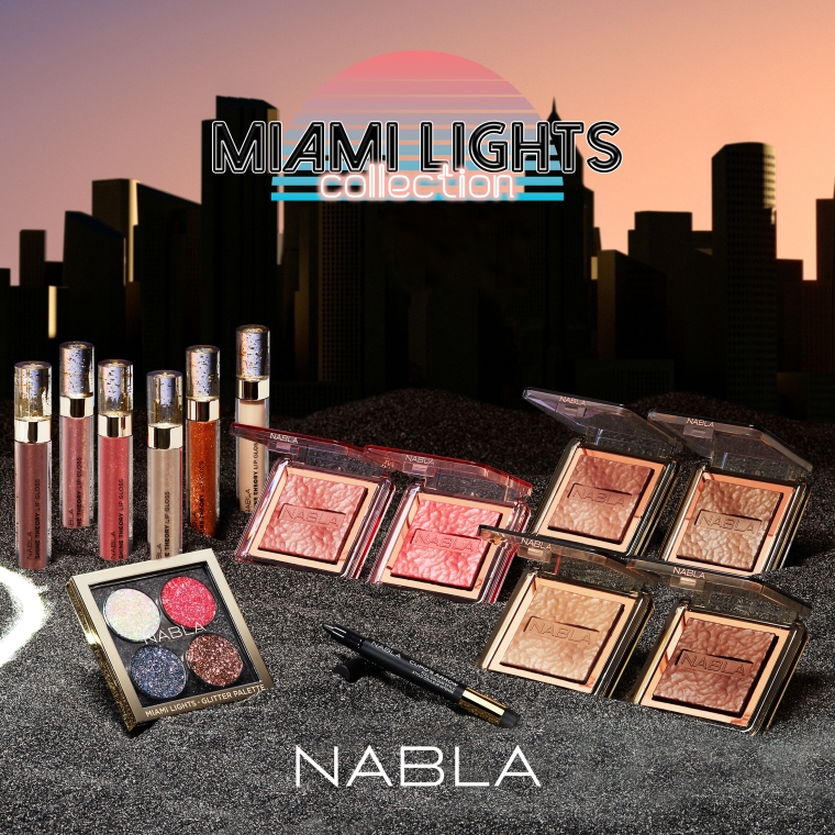 Paletka cieni do powiek - Nabla Miami Lights Collection Glitter Palette — Zdjęcie N8