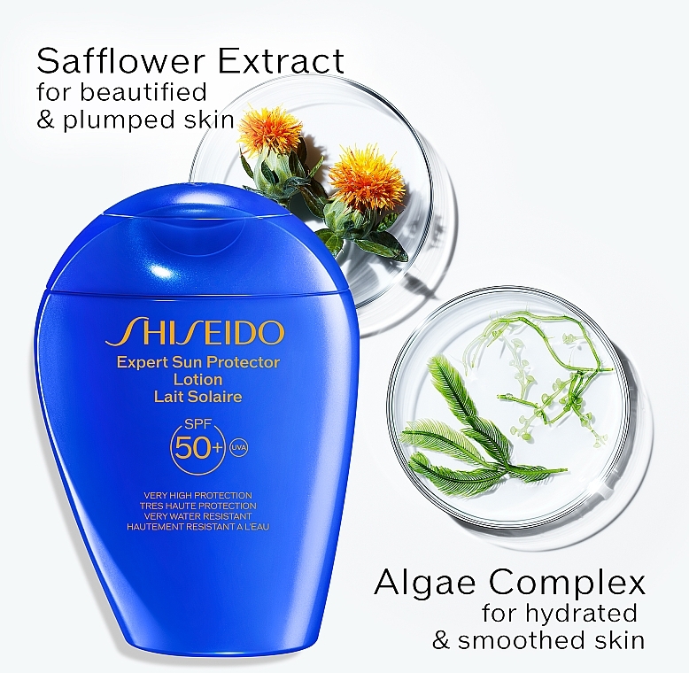Krem nawilżający do twarzy i ciała z ochroną przeciwsłoneczną SPF 50 - Shiseido Sun Expert Protection Face and Body Lotion SPF50 — Zdjęcie N2