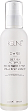 Unoszący spray do włosów cienkich - Keune Care Derma Activate Thickening Spray — Zdjęcie N1