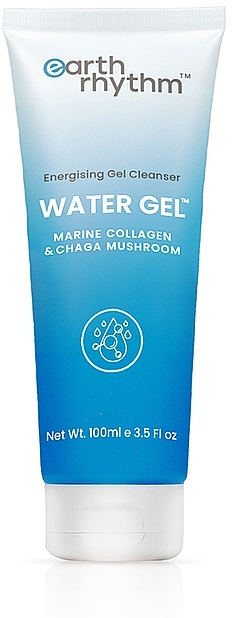 Żel wodny do mycia twarzy z kolagenem morskim i grzybem chaga - Earth Rhythm Energising Water Gel Cleanser With Earth Marine Water — Zdjęcie N1