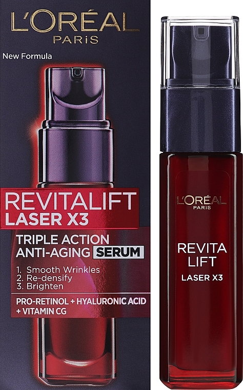Regenerujące serum anti-age do twarzy - L'Oreal Paris Revitalift Laser X3 — Zdjęcie N2