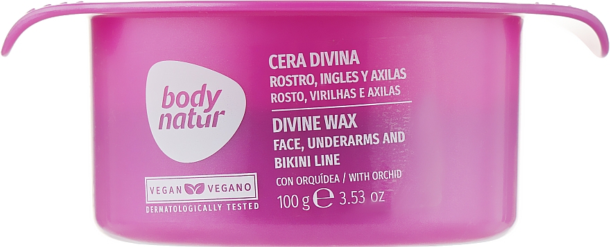 Profesjonalny wosk do depilacji twarzy, bikini i pach - Body Natur Divine Wax for Face & Delicate Areas — Zdjęcie N3