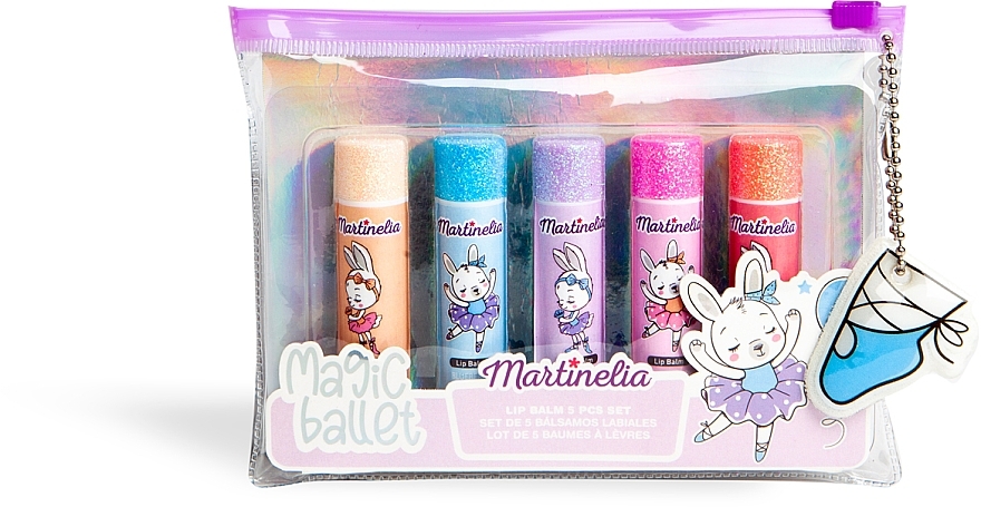 Zestaw balsamów do ust, 6 produktów - Martinelia Magic Ballet Lip Balm Set — Zdjęcie N2