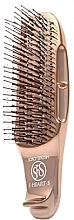 Kup Szczotka do włosów z krótkim uchwytem, różowe złoto - S-Heart-S Scalp Brush World