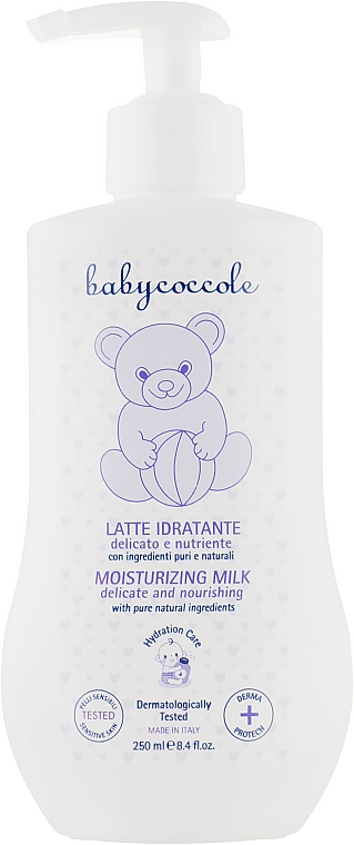 Delikatne mleczko nawilżające dla dzieci - Babycoccole Mousturising Milk
