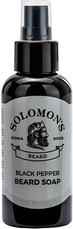 Mydło-szampon do brody Czarny pieprz - Solomon's Beard Soap Black Pepper — Zdjęcie N1