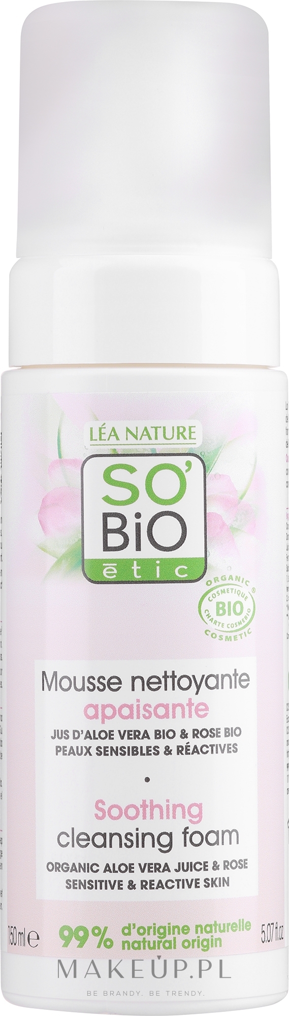 Kojąca pianka oczyszczająca - So'Bio Etic Hydro Aloe Vera — Zdjęcie 150 ml