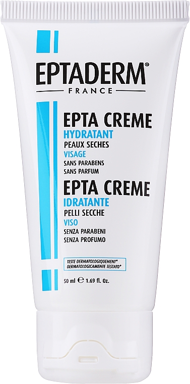Krem do twarzy do pielęgnacji skóry suchej i odwodnionej - Eptaderm Epta Creme Moisturuzing Face Cream — Zdjęcie N2