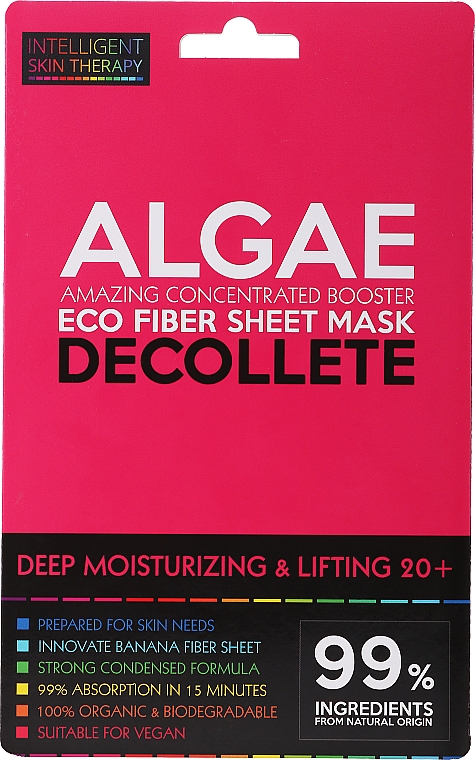 Ekspresowa maska ​​do dekoltu - Beauty Face IST Deep Moisturizing & Lifting Decolette Mask Algae — фото N1