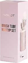 Zestaw pędzli do makijażu, 6 szt., w złotym etui - Inglot Brush Tube Makeup Set — Zdjęcie N5