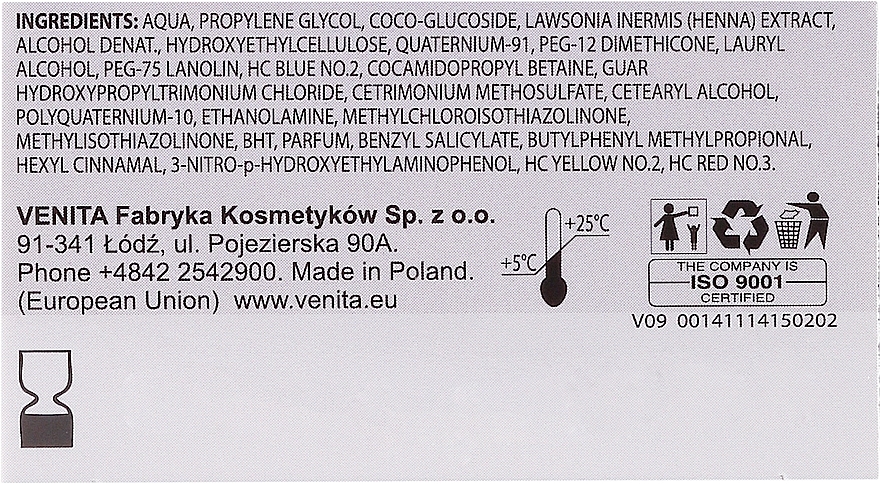 PRZECENA! Venita Henna Color - Balsam koloryzujący z ekstraktem z henny * — Zdjęcie N4