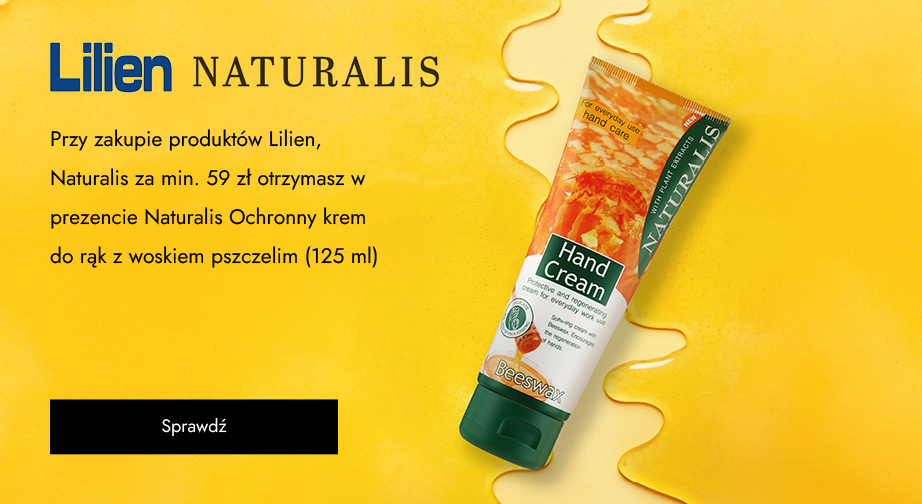 Przy zakupie produktów Lilien, Naturalis za min. 59 zł otrzymasz w prezencie Naturalis Ochronny krem do rąk z woskiem pszczelim (125 ml).