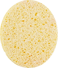 Kup Gąbka do mycia twarzy, owalna, SP-513, 8 x 9 cm, żółta - Silver Style