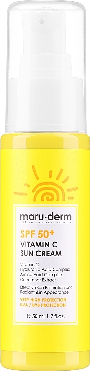 Krem przeciwsłoneczny do twarzy z witaminą C - Maruderm Cosmetics Vitamin C Sun Cream SPF 50 — Zdjęcie N1