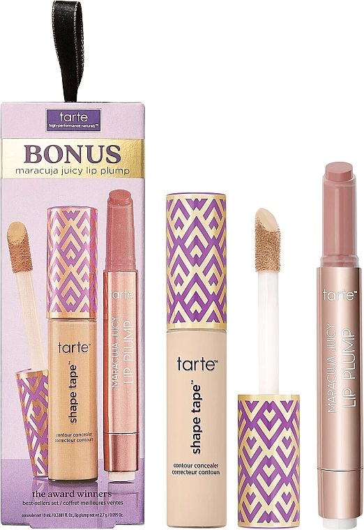 Zestaw - Tarte Cosmetics Award Winners Bestsellers Set 22N (conc/10ml + lip/plump/2,7g) — Zdjęcie N1