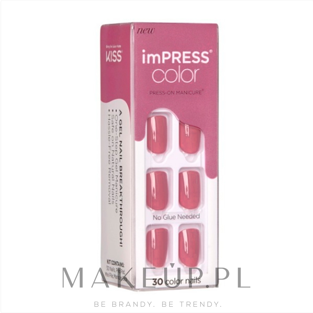Sztuczne paznokcie żelowe - Kiss imPress Color Press-On Manicure — Zdjęcie Petal Pink