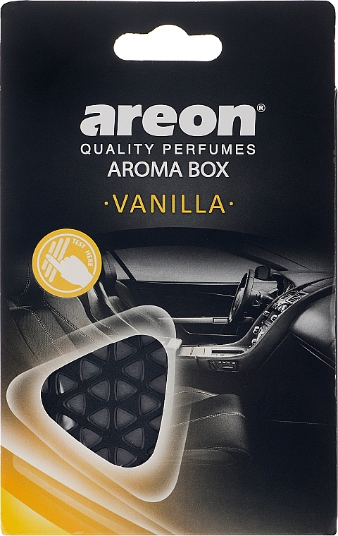 Perfumy do samochodu - Areon Aroma Box Vanilla — Zdjęcie N1