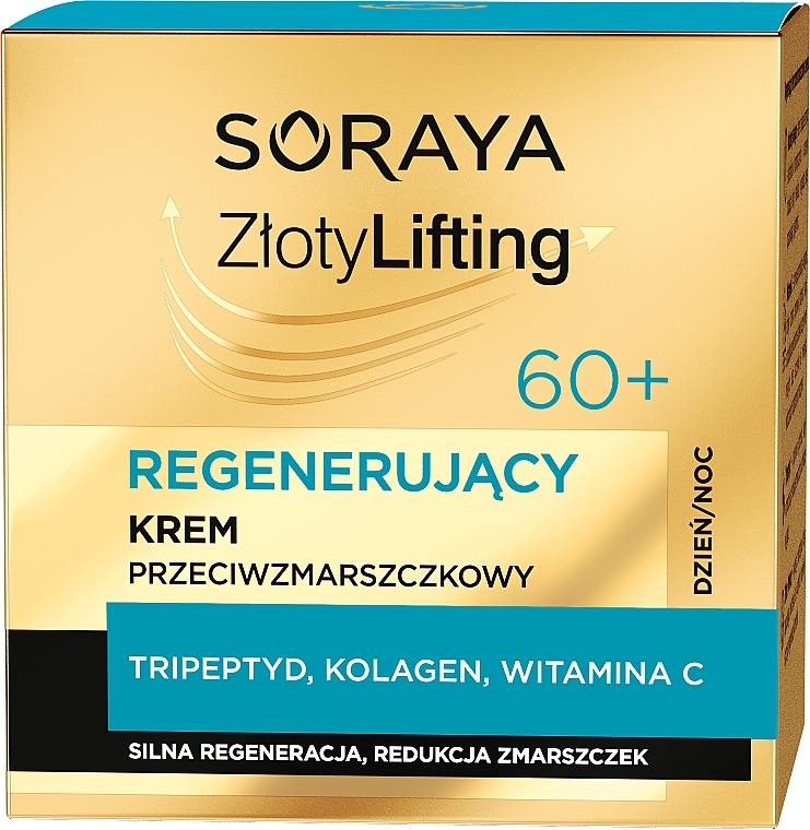 Regenerujący krem przeciwzmarszczkowy 60+ - Soraya Zloty Lifting  — Zdjęcie N2