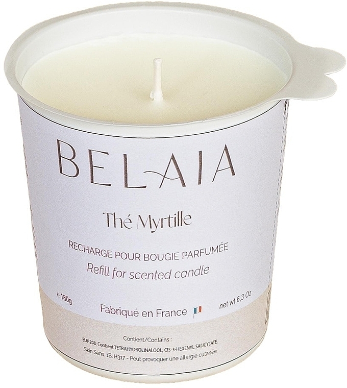 Świeca zapachowa Herbata jagodowa (wymienna jednostka) - Belaia Thé Myrtille Scented Candle Wax Refill — Zdjęcie N1