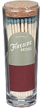 Kup Bezpieczne zapałki do świec w szklanym słoju, zielona końcówka - Paddywax Fireside Blush Olive Green Matches