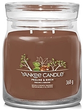 Świeca zapachowa w słoiku Praline & Birch, 2 knoty - Yankee Candle Singnature  — Zdjęcie N1
