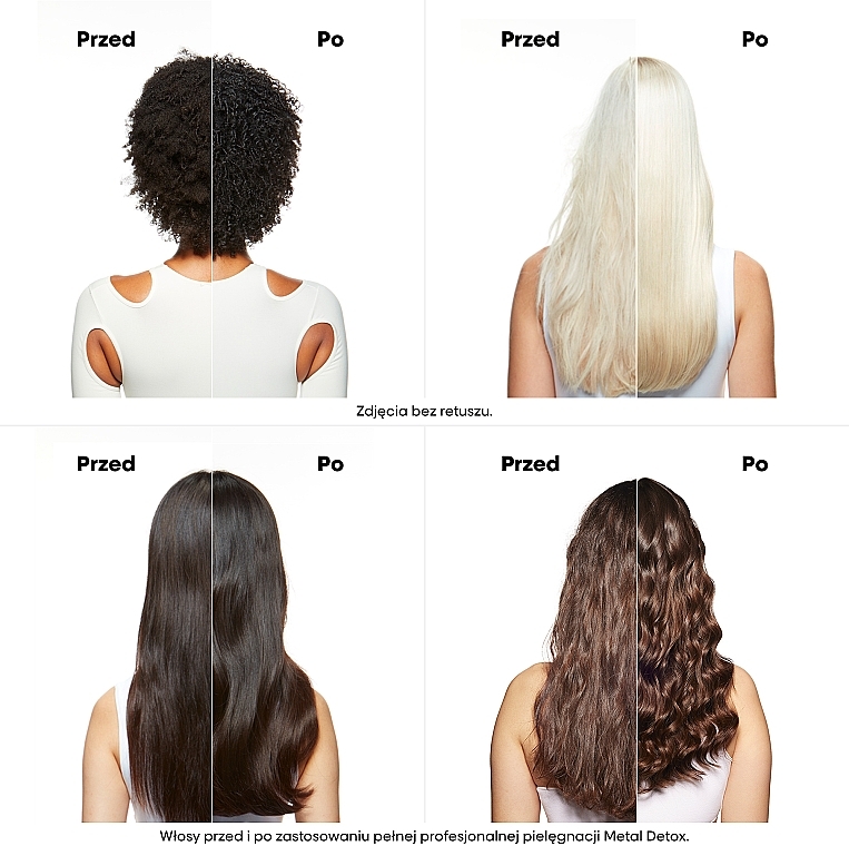 Profesjonalna pielęgnacja przed szamponem zmniejszająca porowatość wszystkich rodzajów włosów, zapobiegająca łamaniu i niepożądanym zmianom koloru - L'Oreal Professionnel Serie Expert Metal Detox — Zdjęcie N2