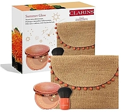 Kup Zestaw - Clarins Summer Glow Kit (powder/19g + brush/1pcs + punch/1pcs)