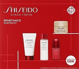 Kup Zestaw - Shiseido Benefiance Starter Kit (f/cr/30ml + clean/foam/30ml + f/lot/30ml + f/conc/10ml)