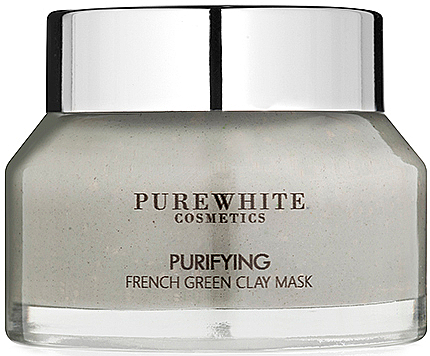 Oczyszczająca maska do twarzy z zieloną glinką - Pure White Cosmetics Purifying French Green Clay Mask — фото N1