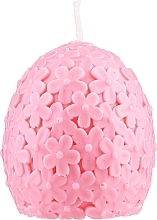 Kup Świeca dekoracyjna Jajko z kwiatami, prosseco, różowa - KaWilamowski