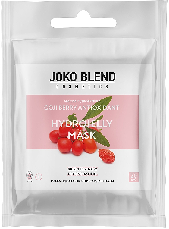 Rozświetlająco-nawilżająca hydrożelowa maska do twarzy - Joko Blend Goji Berry Antioxidan Hydrojelly Mask — Zdjęcie N1