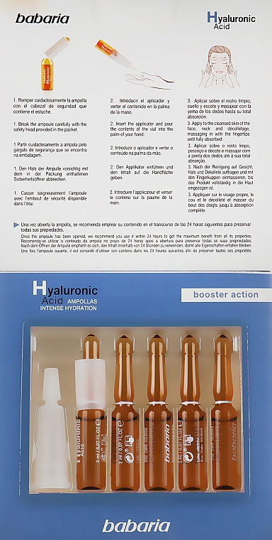 Nawilżająca ampułka z kwasem hialuronowym - Babaria Hyaluronic Acid Ampoule — Zdjęcie N2