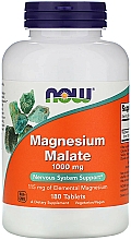 Kup Minerały jabłczan magnezu, 1000 mg - Now Foods Magnesium Malate Tablets