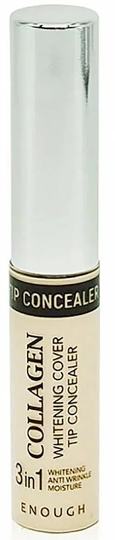Rozświetlający korektor kolagenowy - Enough Collagen Whitening Cover Tip Concealer