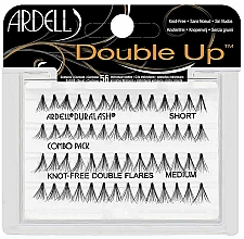 Sztuczne rzęsy, 56 szt. - Ardell Double Up Combo Black Knot-free Short Medium — Zdjęcie N1