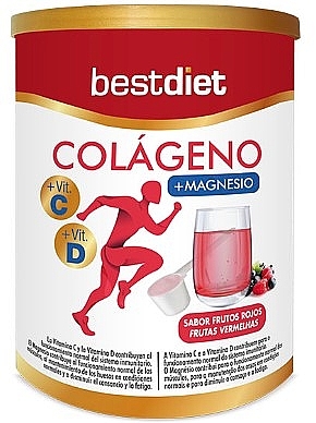 Suplement diety w proszku Kolagen, magnez i witaminy - Best Diet Collagen With Magnesium  — Zdjęcie N1