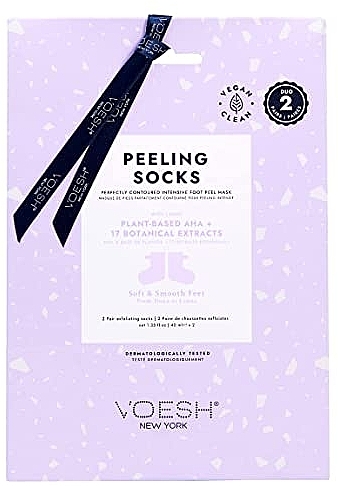 Peelingujące skarpety do stóp - Voesh Peeling Socks Duo — Zdjęcie N1