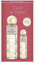 Saphir Parfums Cool De Saphir Pour Femme - Zestaw (edp/200ml + edp/30ml) — Zdjęcie N1