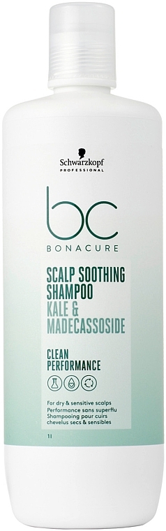 Łagodzący szampon do suchej i wrażliwej skóry głowy skłonnej do podrażnień - Schwarzkopf Professional BC Bonacure Scalp Soothing Shampoo — Zdjęcie N3