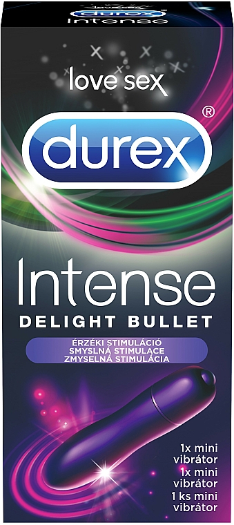 Masażer z silikonową, wibrującą główką - Durex Intense Delight Bullet Vibrator — Zdjęcie N2