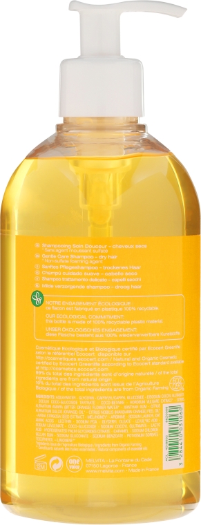 Delikatny szampon do włosów suchych Miód i kwiat pomarańczy - Melvita Gentle Nourishing Shampoo — Zdjęcie N4
