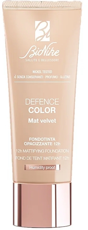 Podkład - BioNike Defence Color Mat Velvet 12h Foundation — Zdjęcie N1