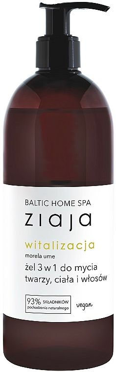 Żel do mycia twarzy, ciała i włosów 3 w 1 - Ziaja Baltic Home Spa Witalizacja — Zdjęcie N1