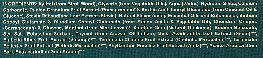 Bezglutenowa pasta do zębów z neem i granatem - Himalaya Herbals Botanique Toothpaste — Zdjęcie N3