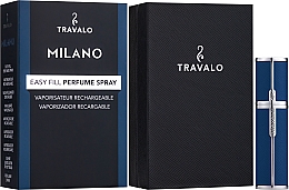 Napełnialny flakon z atomizerem na perfumy - Travalo Milano Blue — Zdjęcie N2