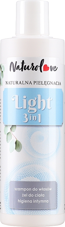 WYPRZEDAŻ Szampon, żel do ciała i higieny intymnej - Naturolove Light Series 3in1 * — Zdjęcie N1