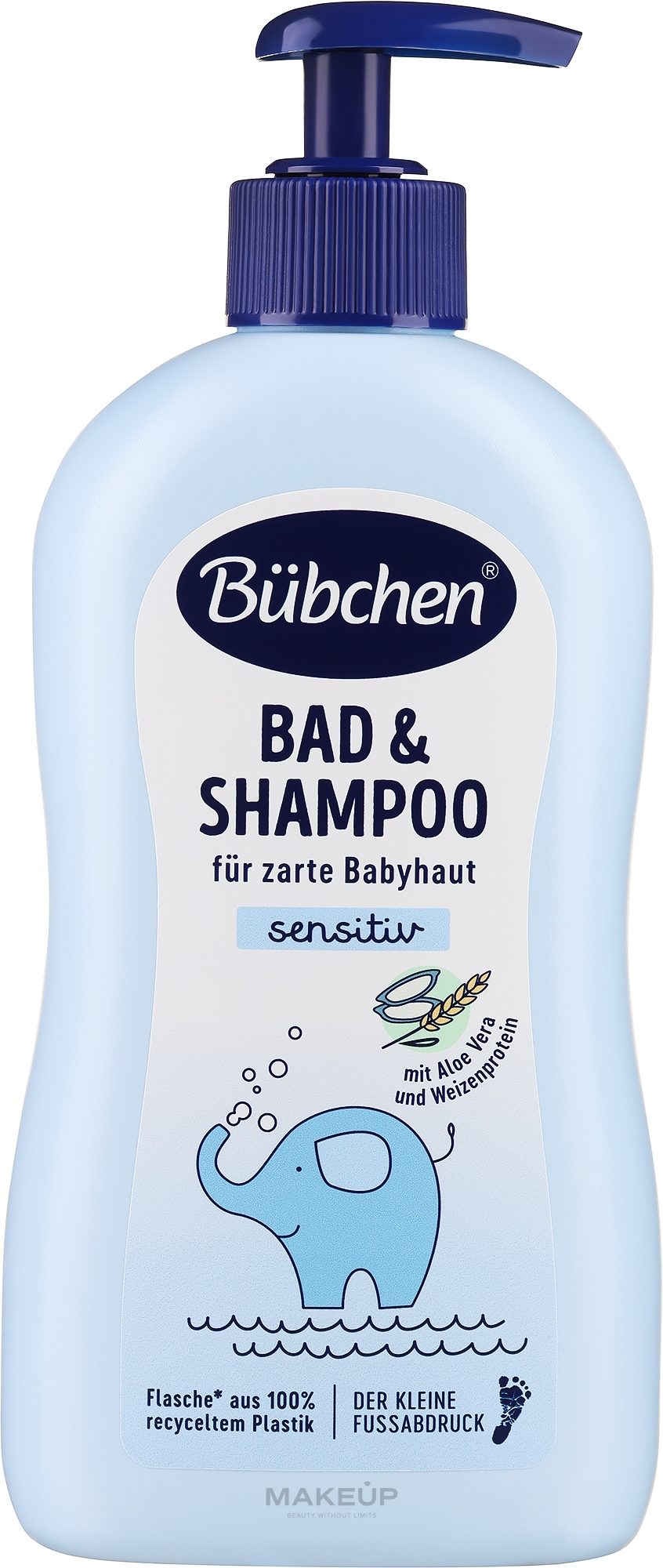 Szampon dla dzieci z aloesem - Bubchen Bad & Shampoo Sensitiv — Zdjęcie 400 ml