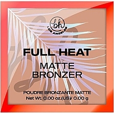 Kup Bronzer do twarzy - BH Cosmetics Los Angeles Full Heat Matte Bronzer