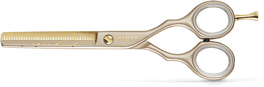 Nożyczki degażówki, złote - Kiepe Scissors Blending Luxury Gold-Gold 5,5 — Zdjęcie N1